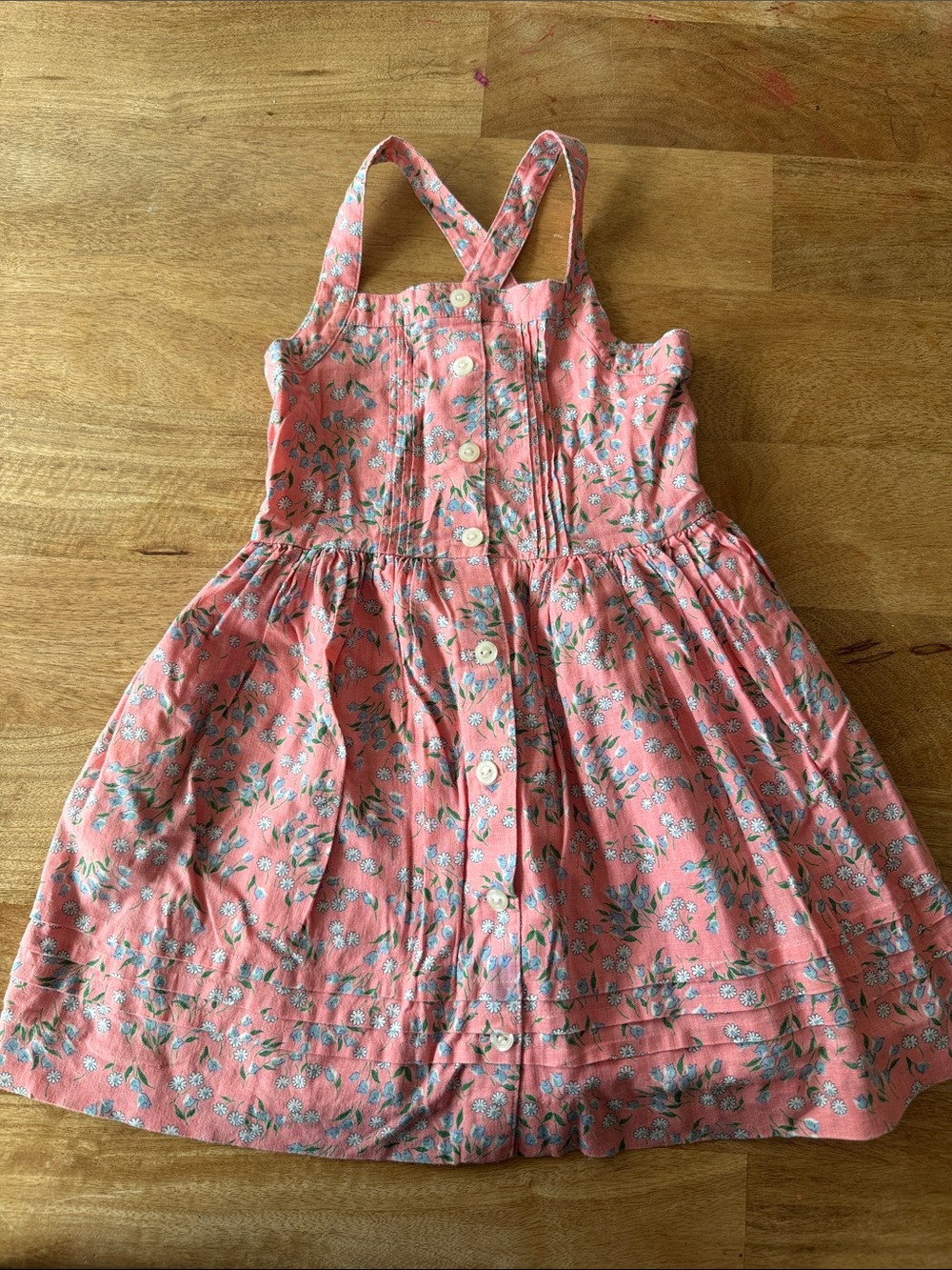 Ralph Lauren Pink Floral Button-Front Sundress